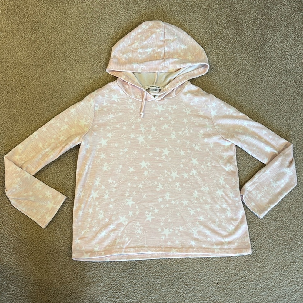 Girls, caution to the wind, pink lightweight cropped hoodie